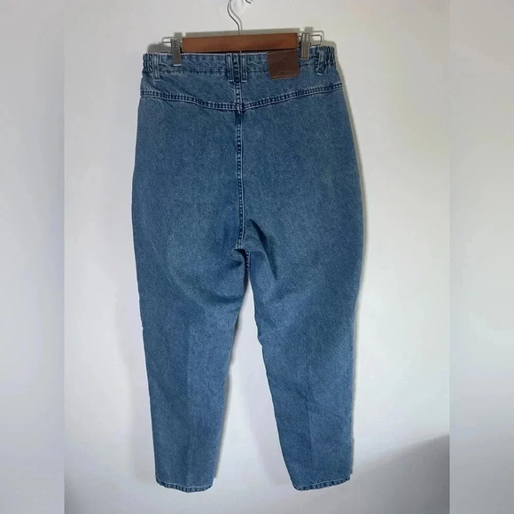 VINTAGE Lee mom jeans 80’s butt No Pocket Elastic High Waist 30x31” 14M EUC 0195 - Picture 4 of 10